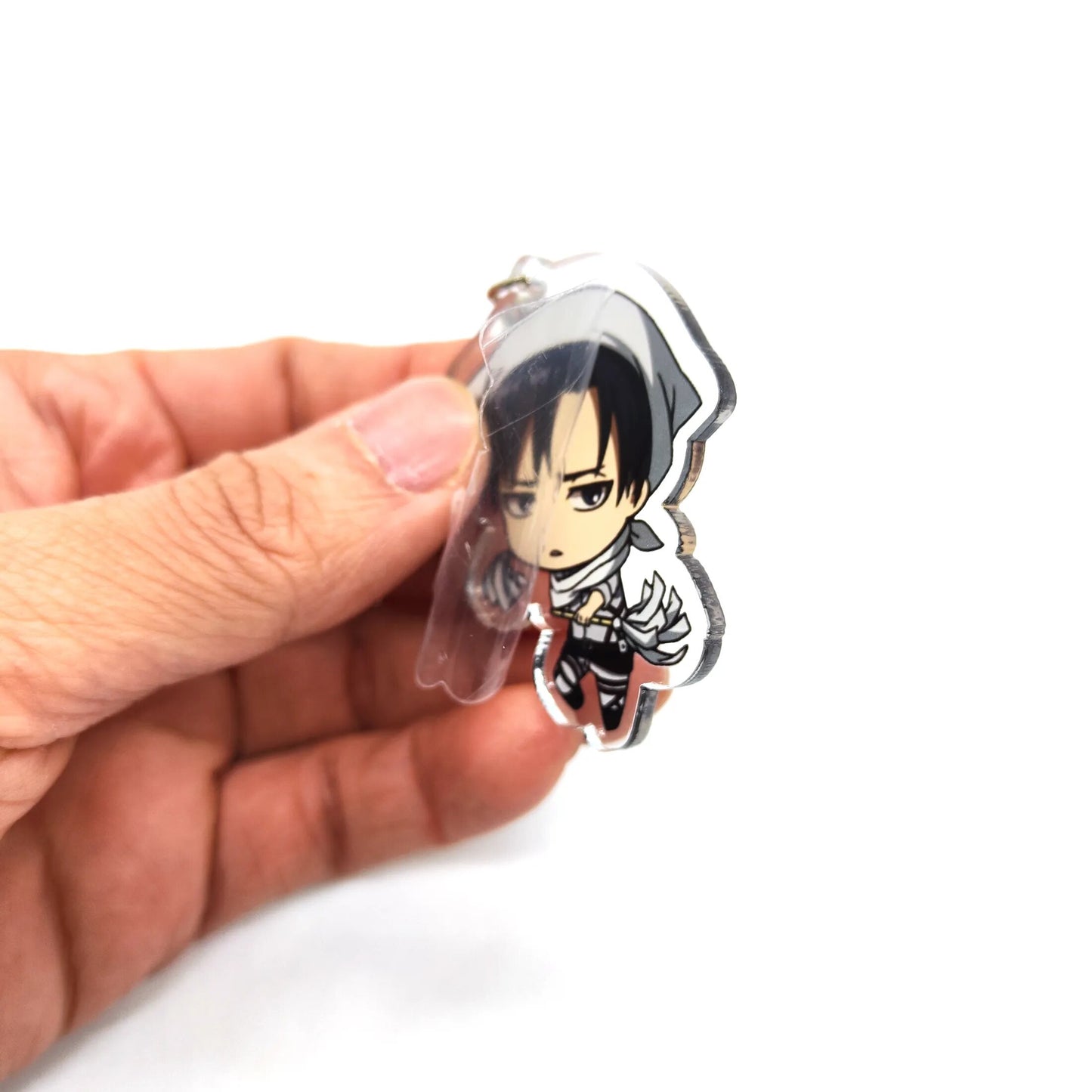 Anime Keychain Attack on Titan Cute Cartoon Keychain Car Accessories for Men Bag Pendant Shingeki No Kyojin Friend Gifts Jewelry