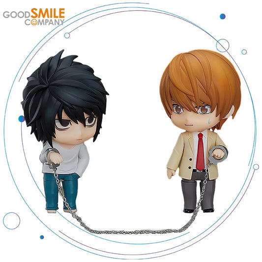 Original Genuine GSC Nendoroid #1160 1200 Death Note Yagami Light&L Action Figure ABS PVC Version Toys Gifts