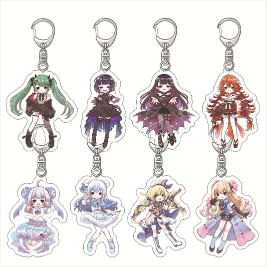 VOCALOID Vtuber Keychain YouTuber Acrylic Pendant Keyring Jewelry