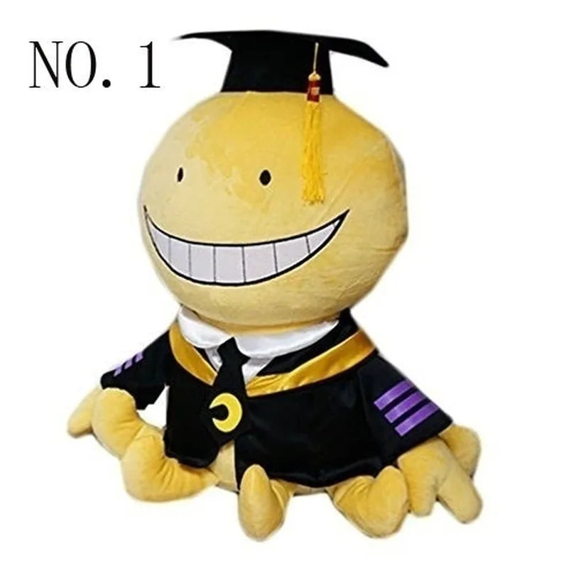 Lindo pulpo muñeca Korosensei Koro Sensei maestro juguetes de peluche animales de dibujos animados muñecas graduado niños asesinato aula