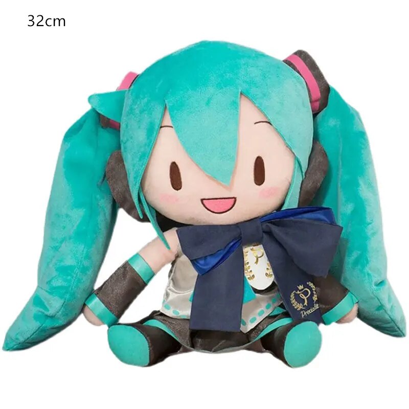 Anime SEGA Original Hatsune Miku Peluche Vocaloid De Pie Sosteniendo Cebolla Hatsune Y Espejo Sonido Campana 25-42 Cm Peluche Regalo