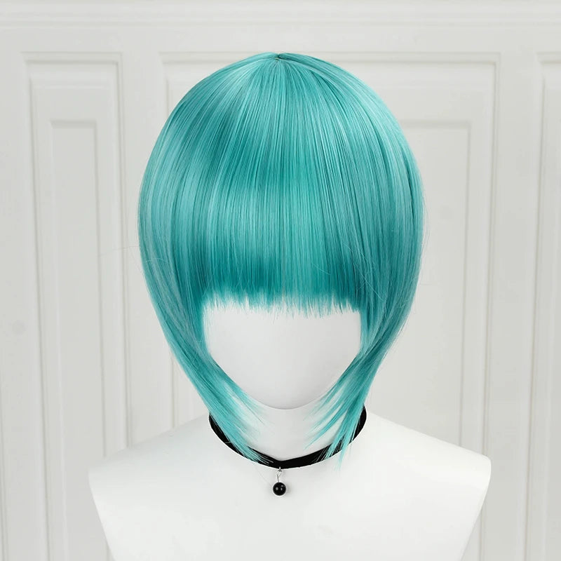 JOY&BEAUTY Hair Miku Cosplay Wig Long Heat Resistant Synthetic Hair Clip Ponytails Wigs + Wig Cap