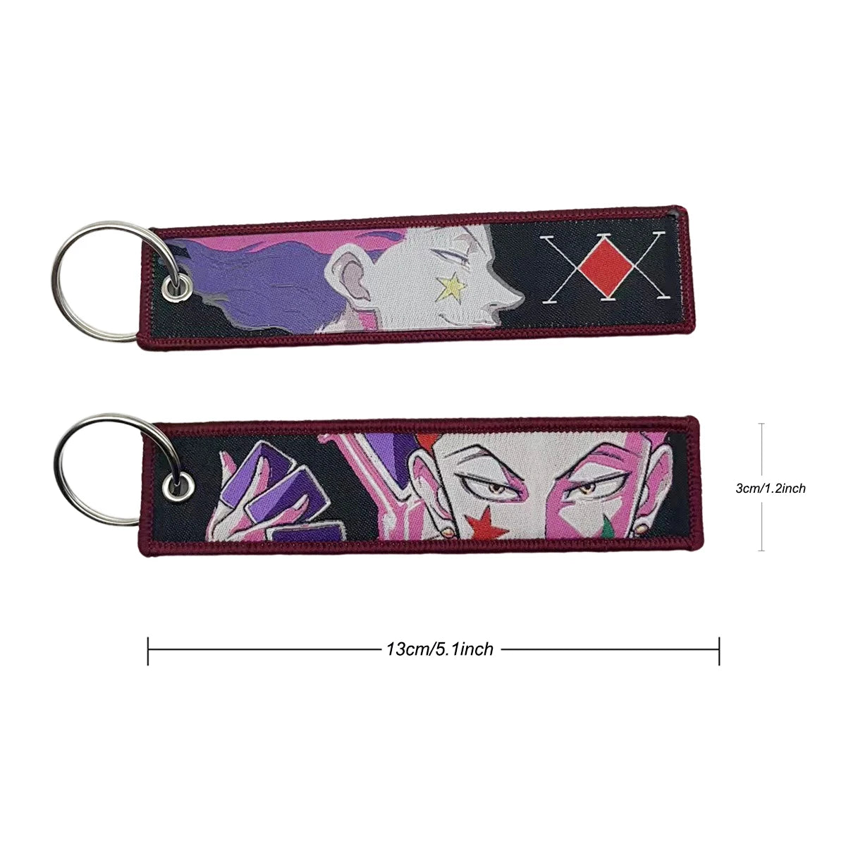 Anime Embroidery Jet Key Tag Key chain Pendant Cartoon Keychains Manga Chaveiro Accessories For bag Key ring wholesale Lanyard