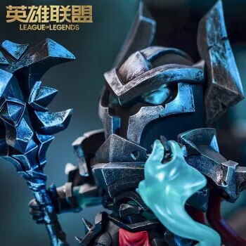 Figura de Anime Mordekaiser de League of Legends, periférico de juego auténtico, modelo de escultura de tamaño pequeño, modelo LOL, periféricos