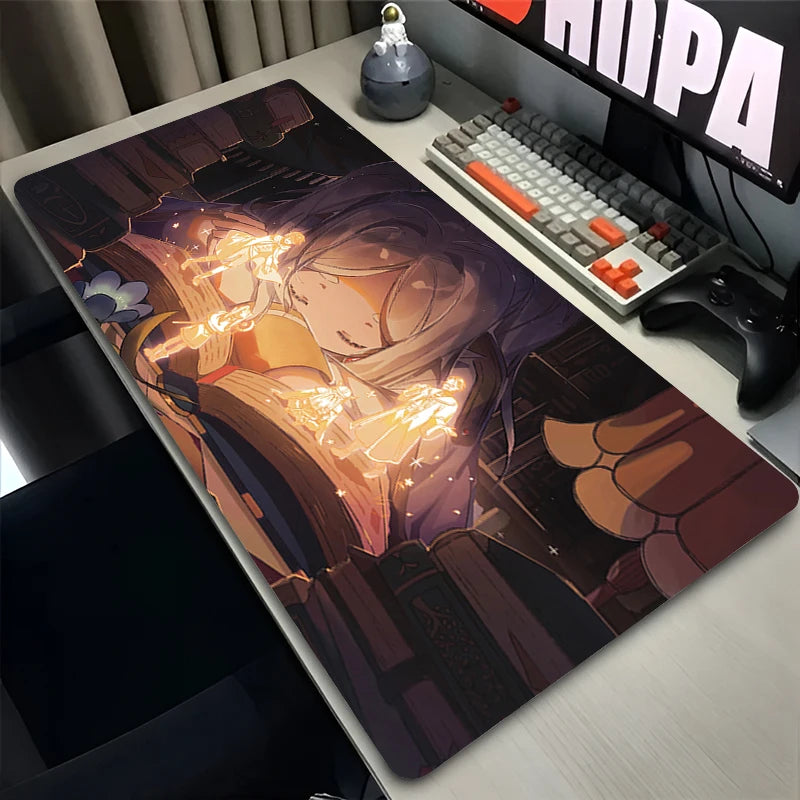 New Mouse Pad Larger XXL Frieren Beyond Journey End Speed Pc Computer Keyboard Pads Desk Mat Gaming Accessories Home Mousepad