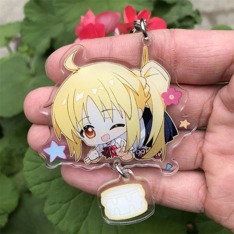 BOCCHI THE ROCK Keychain Cosplay Anime Accessories Gotoh Hitori Yamada Ryo Key Chain Pendant Cartoon Badge