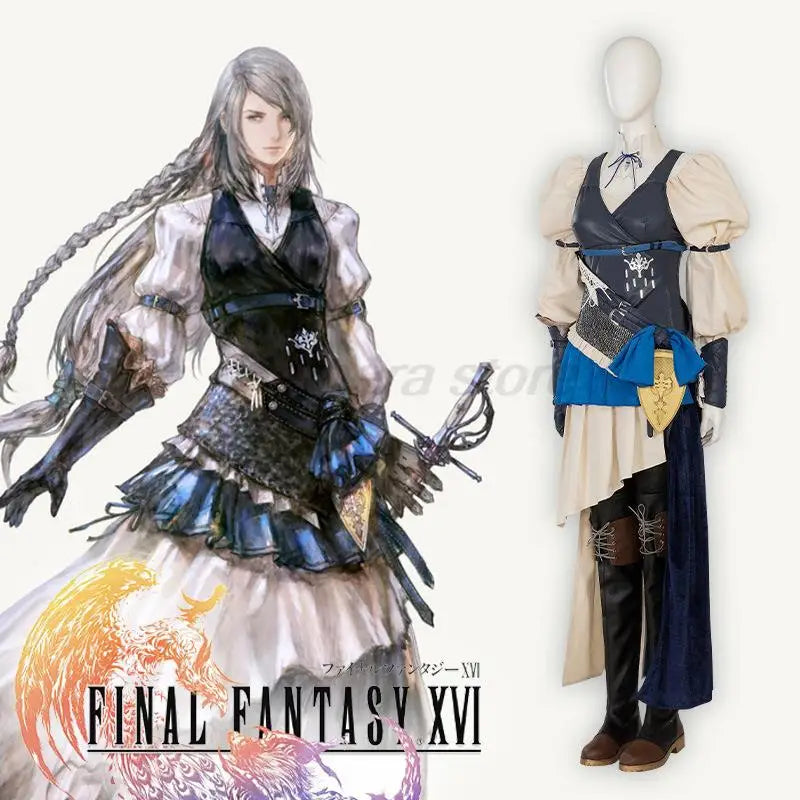 Game Final Fantasy XVI FF16 Jill Warrick Young Adult Cosplay Costume Halloween Anime Clothes Anime Figure Disfraz