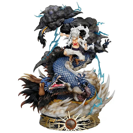 One Piece Anime Nika Luffy 57cm Large Figures Gear Monkey D Luffy Vs Kaido Action Figure Pvc Model Collection Statue Toys Gift