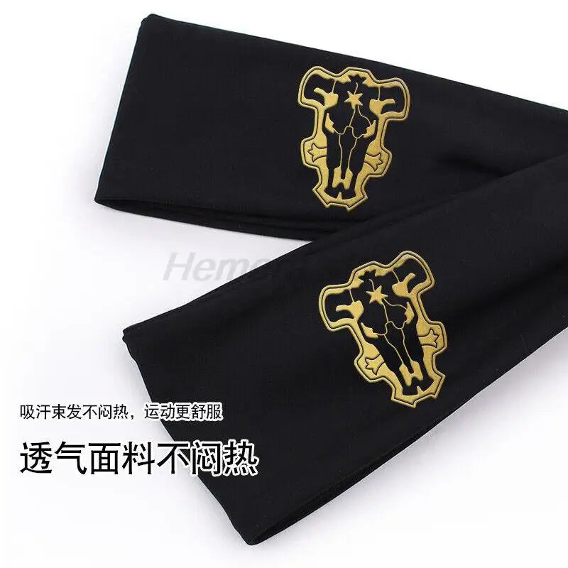 Anime Black Clover Emperor Logo Headband Asta Magic Knight Cosplay Headwear Costume Emblem Props Gift Accessories