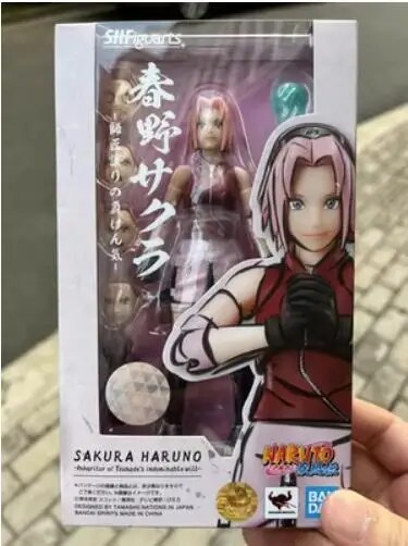 Original Shf Naruto Uzumaki Sasuke Madara Uchiha Sakura Haruno Kakashi Hatake Figura de acción modelo juguetes Anime Figura regalo