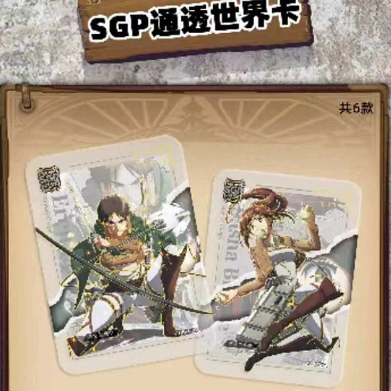 Wholesales Attack On Titan Collection Cards Booster Box Original Game Board Games For Children Trading Anime Acg Cards