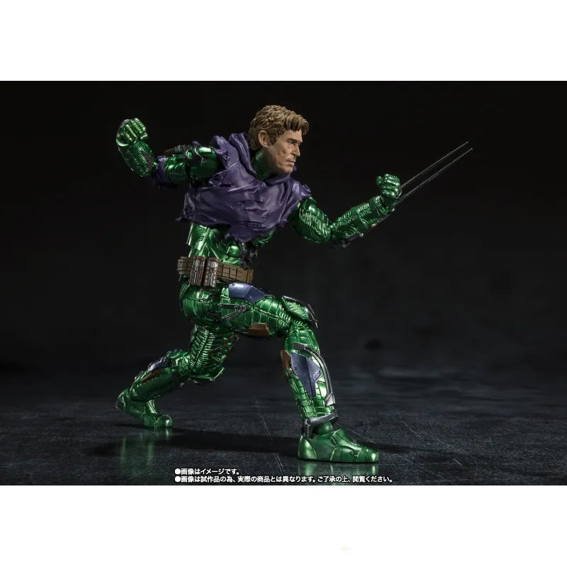 In Stock Bandai S.H.Figuarts Marvel Spider Man No Way Home Green Goblin Norman Osborn Anime Action Figures Toys Models Collector