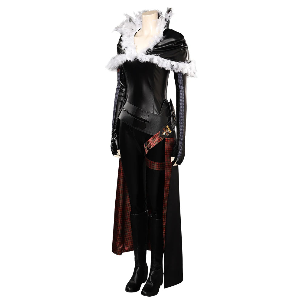 Final Cos Fantasy FFXVI Benedikta Harman Cosplay Costume Women Outfits FF16 Jumpsuit Gloves Shawl Full Set Halloween Party Suit