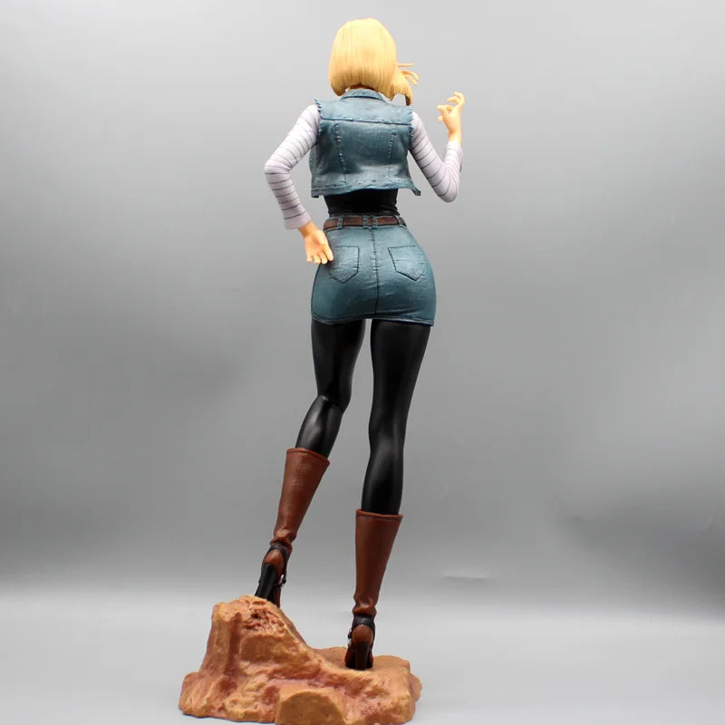 44cm Anime Figures Dragon Ball Z Android 18 Figurine Pvc Dbz Statue Sexy Collectible Model Ornaments Decoration Toys Kid Gifts