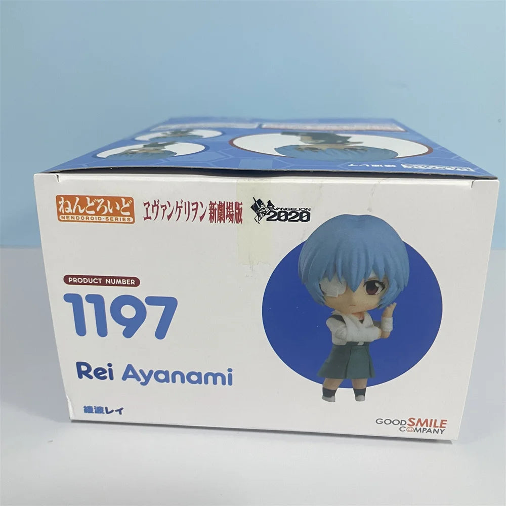 Anime Figures NEON GENESIS EVANGELION Ayanami Rei 1197 EVA Action Figure Model Cute Toys for Children PVC Collector Doll 10cm