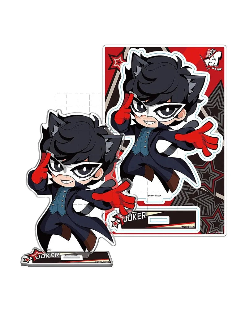 Game PERSONA 5 the Animation Acrylic Stand Figure Doll Anime P5 Morgana Okumura Haru Keychain Toy Keyring for Gift