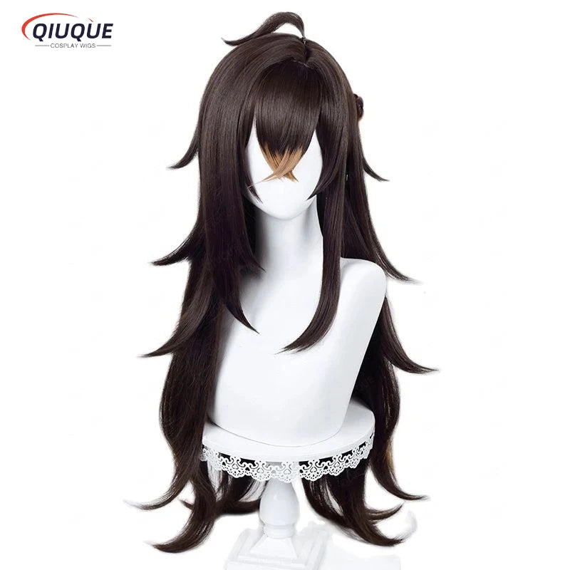 Dehya Cosplay Wig Game Impact Sumeru  80cm Long Heat Resistant Synthetic Hair Anime Halloween Party Wigs Ear + Wig Cap