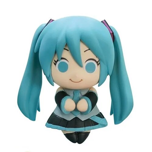 TAKARA TOMY Gashapon Hatsune Miku sentado muñecas en postura Kagamine Len Rin Megurine Luka Anime figuras de acción juguetes para niños niñas