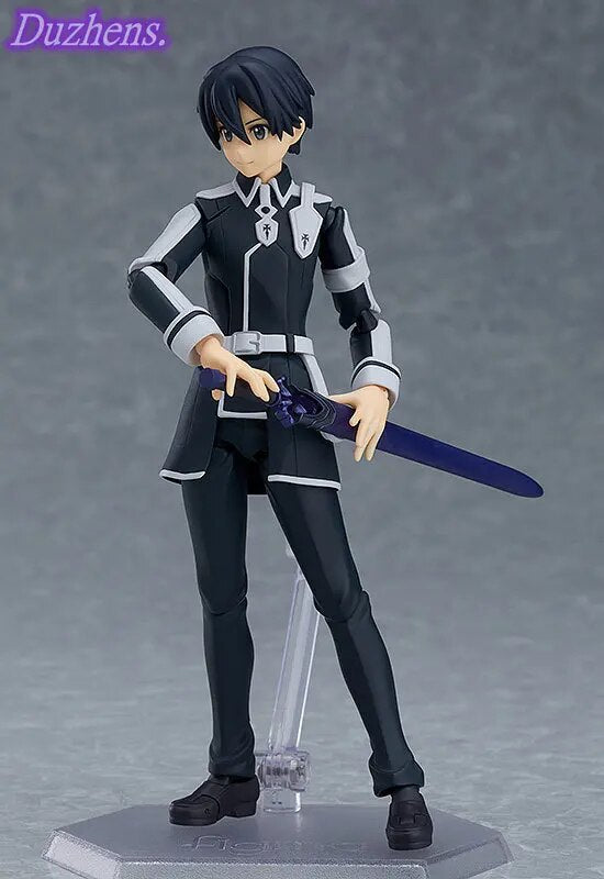 100% Original: Anime Sword Art Online Kirito figma #174 figura de acción de PVC Anime figuras en miniatura de juguete figura colección muñeca regalo