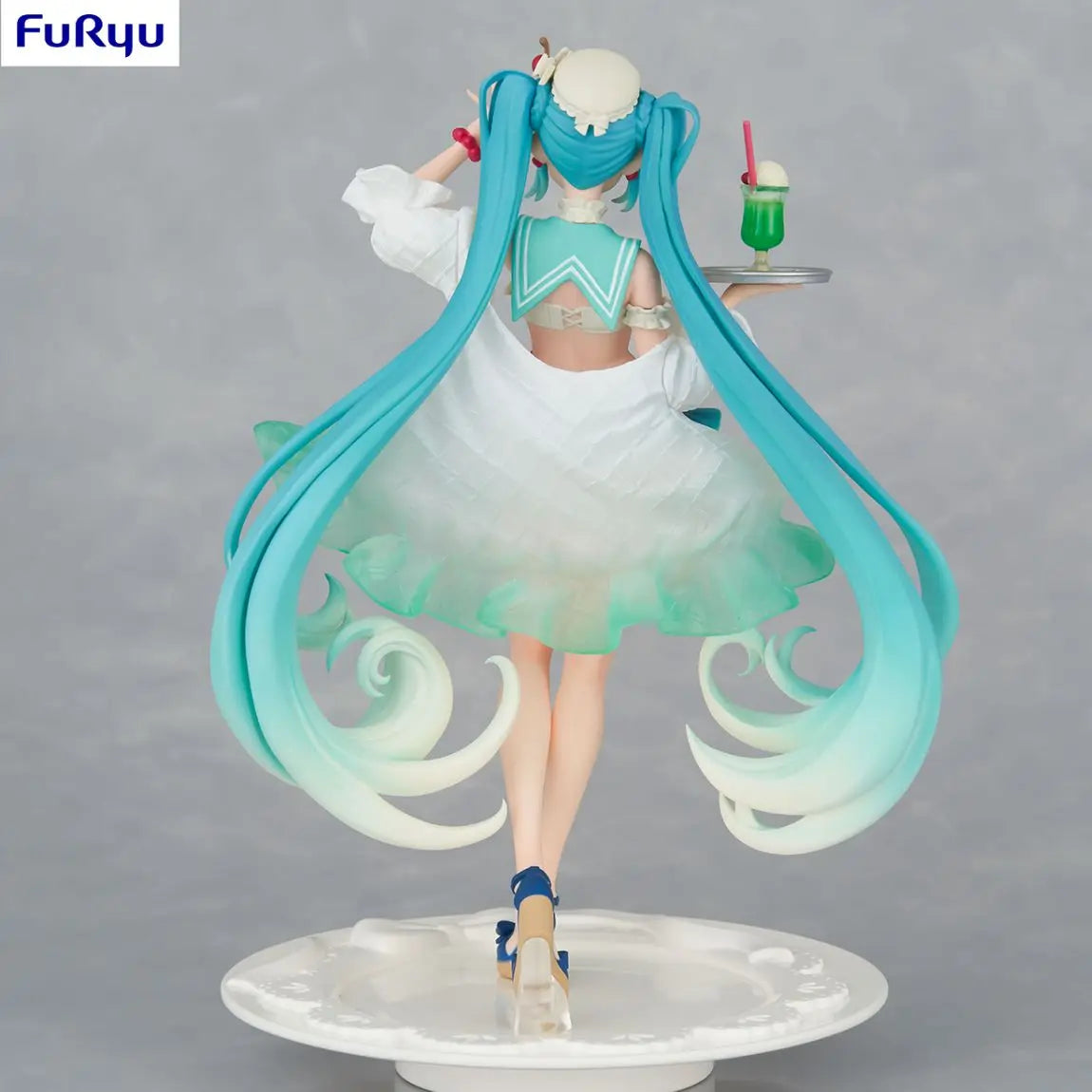 Judai Original Furyu Exceed Creative VOCALOID Hatsune Miku Melon Soda Float PVC Action Figure Model Doll Toys In Stock