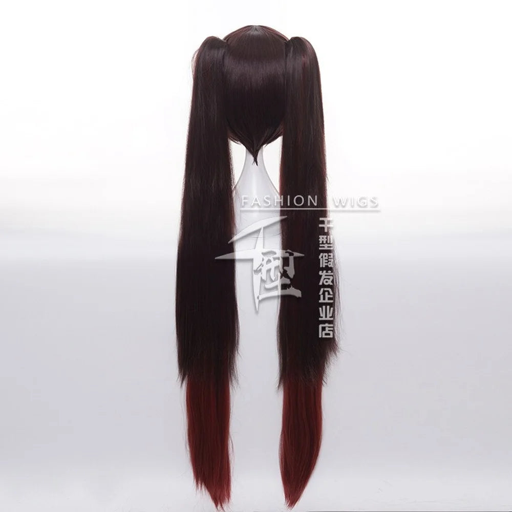 Game Genshin Impact - Hutao Cosplay Wig Chinese Game Hu Tao Costume Props Halloween Cosplay Hearwear Accessories