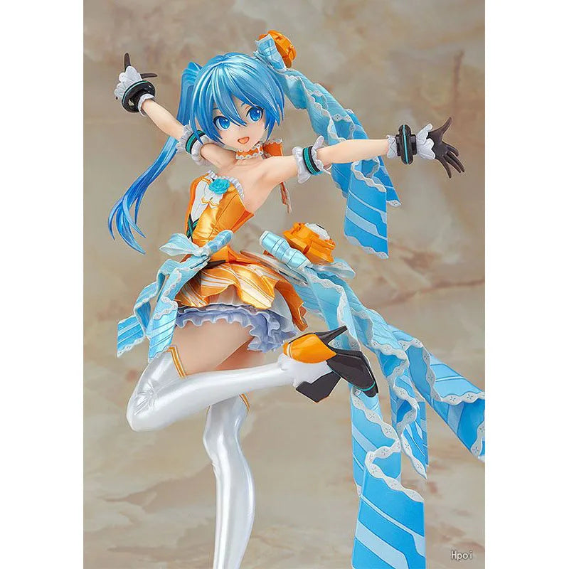 Max Factory Hatsune Miku Project DIVA-2nd VOCALOID Orange Blossom Ver PVC Action Figure Anime Model Toys Collection Doll Gift