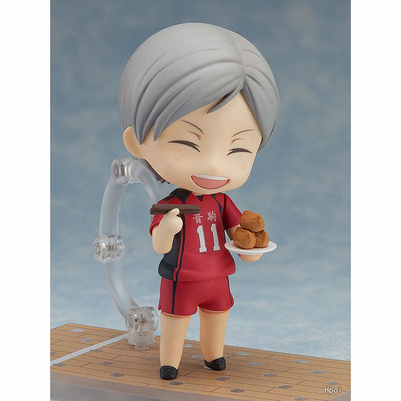 Original Goods in Stock GSC Good Smile NENDOROID 806 Haiba Lev Haikyuu PVC Action Figure Anime Figure Model Toys Doll Gift