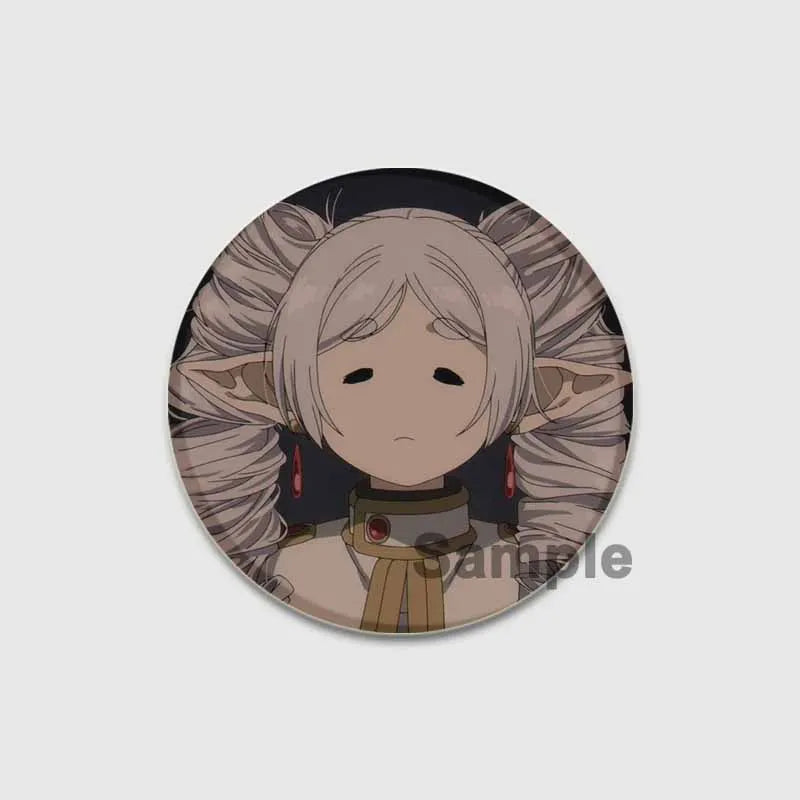 Anime Frieren Beyond Journey's End Button Pins Cartoon Badge Round DIY Creative Brooches for Backpack Jewelry Accessories Gifts
