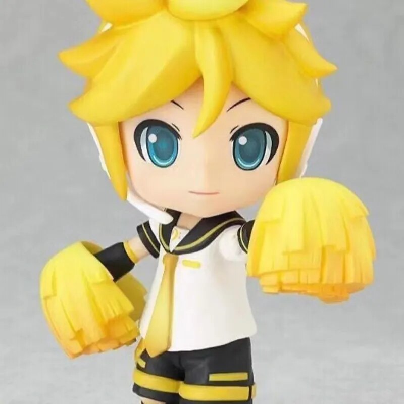 Figura de Anime Kawaii Hatsune Miku 189 # Kagamine Len Kagamine Rin cantante Virtual colección de figuras de acción modelo juguetes de muñecas regalos