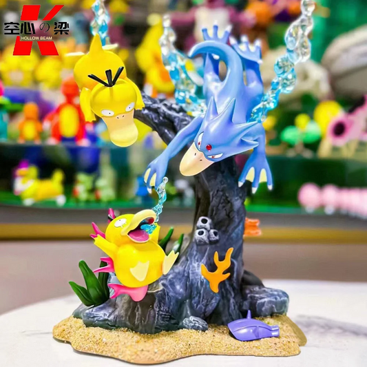 [1/20 Scale World] Gotha Duck Psyduck & Golduck The Second Part Of The Underwater World Series Toy Figure Decoration