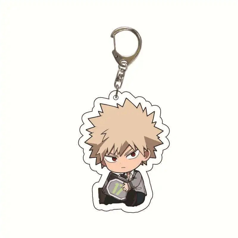 My Hero Academia Anime Figure Todoroki Shouto Midoriya Izuku Bakugou Katsuki Kirishima Eijirou Shigaraki Tomura Keychain Pendant