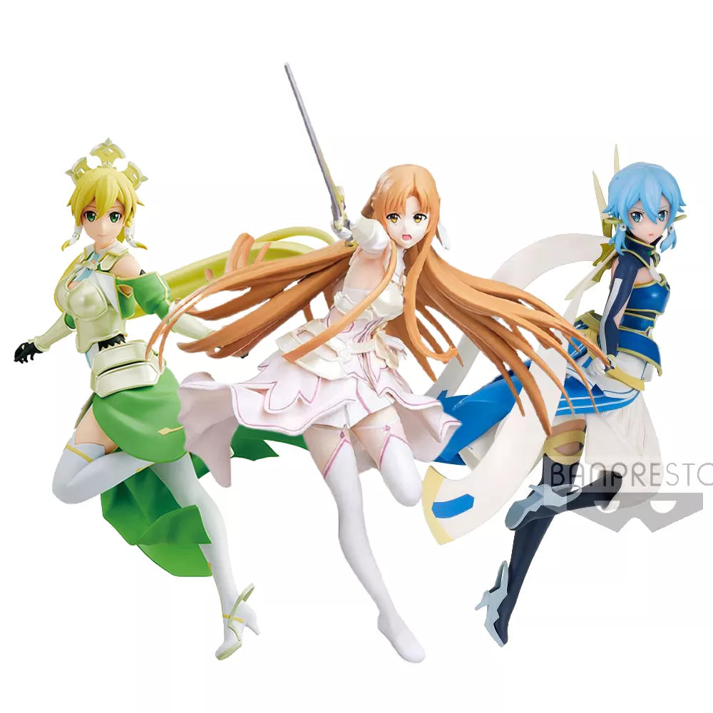 Judai Original Banpresto Sword Art Online Alicization SAO Goddess Stacia Asuna Terraria Leafa Solus Sinon Action Figure Toys